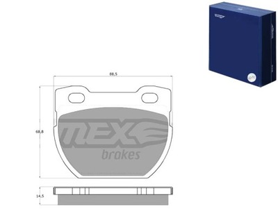 ZAPATAS DE FRENADO LAND ROVER 110 90- PARTE TRASERA TOMEX BRAKES  