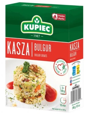 KUPIEC KASZA BULGUR 240G ( 3 TOREBKI X 80G )