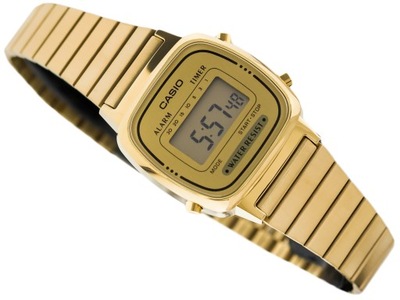 DAMSKI ZEGAREK CASIO LA670WEGA-9EF RETRO GOLD