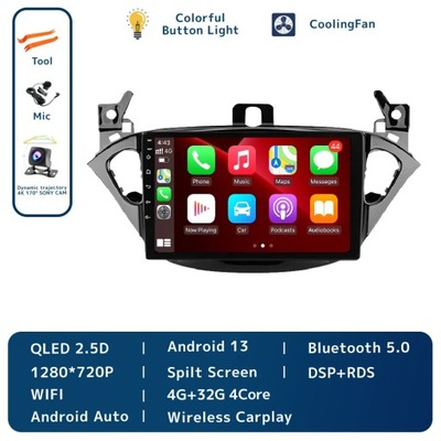 NAVEGACIÓN GPS PARA OPLA CORSA E 2014-2019 RADIO DE AUTOMÓVIL STEREO BEZPRZEWODOWE CARPLAY  