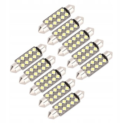 10 VIENETŲ FESTOON-3030 41MM 10SMD SUPER BRIGHT LED 