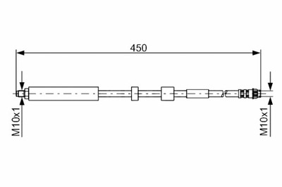 BOSCH LAIDAS STABDŽIŲ ELASTINGAS GAL. L/P 1 DL 422MM M10X1 M10X1 