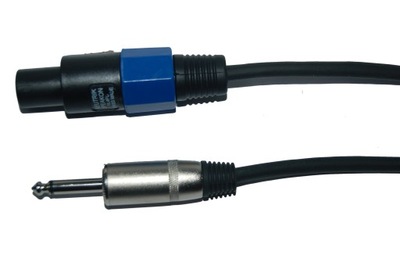 Kabel głośnikowy Speakon/wtyk 6,3 mono 2x1,5mm 5m