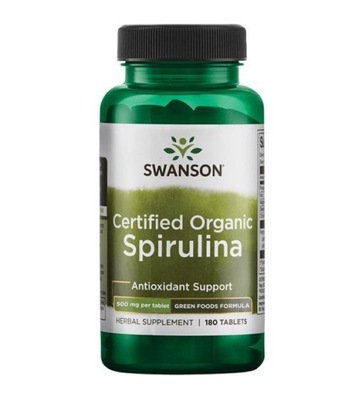 Spirulina Swanson Health Products tabletki 180 szt. 8 g