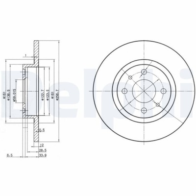 DISKU STABDŽIŲ ALFA ROMEO 145 1.7 I.E. 16V 94-96 