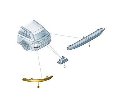 Відбивач відбивний світло vw golf viii variant права фото №1