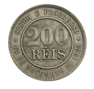 [M0851] Brazylia 200 reis 1889