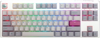 Ducky One 3 Mist Grey TKL Gaming Keyboard, RGB LED - MX-Brown (US)