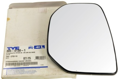 Tyc 305-0130-1 стекло зеркало, зеркало наружное фото №1