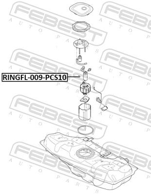 FEBEST RINGFL-009-PCS10 USZCZELKA, ДАТЧИК РІВНЯ ПАЛИВА 