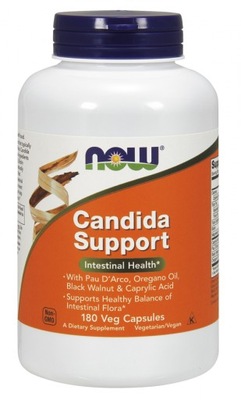 NOW FOODS CANDIDA SUPPORT 180K DROŻDŻE JELITA