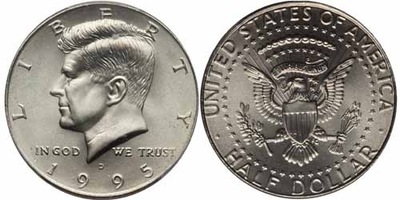 1995 Kennedy Half Dollar Mennica D