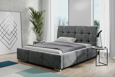 Łóżko sypialniane tapicerowane 160x200 Materac