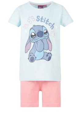 DISNEY letnia bawełniana piżama krótki rękaw STITCH 110-116 4+