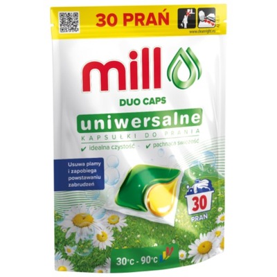 Mill Duo Caps Uniwersalne Kapsułki do Prania 30 Sztuk