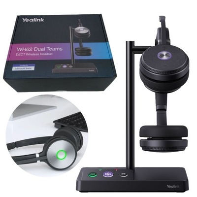 Bezprzewodowy Zestaw Słuchawkowy DECT YEALINK WH62