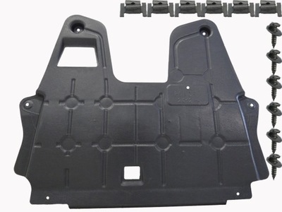 Fiat panda ii 2012- защита двигателя нижняя клипсы фото №1