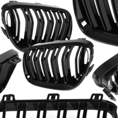 Решётка радиатора решётка радиатора решётки радиатора решётка do bmw 3 e92 e93 lift чёрный блеск фото №1