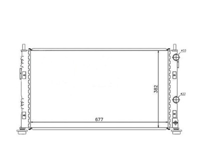 Радиатор dodge stratus 01- 5017619aa фото №1