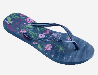 HAVAIANAS DAMSKIE JAPONKI GRANATOWE 41/42 ŻLA