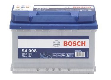 BOSCH АКУМУЛЯТОР АВТОМОБІЛЬНИЙ 74AH 680A SILVER S4 P+