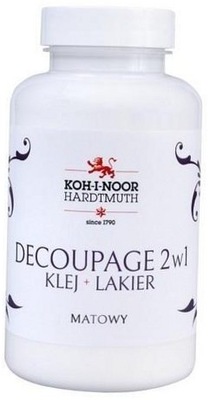 Klej 2w1 z lakierem do decoupage Mat 200ml