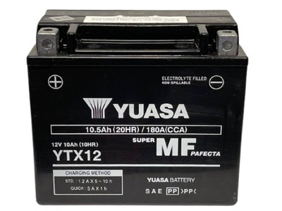 BATERÍA 10AH/180A L+ YUASA YTX12-BS SUZUKI GSX  