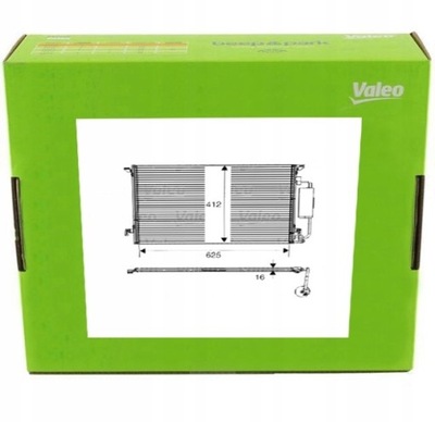 Valeo 817712 конденсатор, кондиционер фото №1