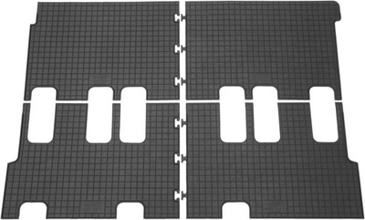 VW T6 CARAVELLE / TRANSPORTER 2 I 3 FILA ALFOMBRILLAS GOMA PARA MODELO CIKCAR  