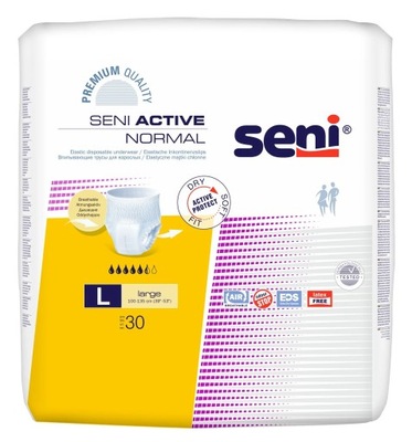 SENI ACTIVE NORMAL L Majtki chłonne wciągane 30szt