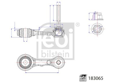 FEBI BILSTEIN Wahacz\/Drążek reakcyjny FE183065 фото