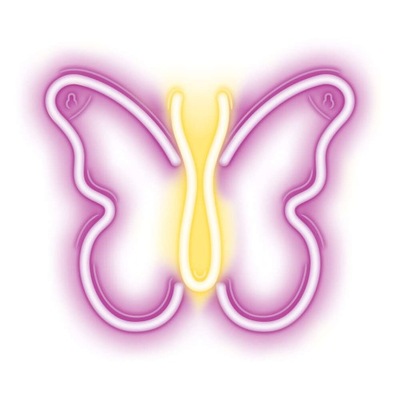 Neon LED MOTYL róż NNE03 Neolia