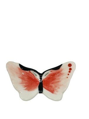 Magnes na lodówkę Magnez śliczny motyl piękny kolor porcelana