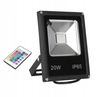 LED RGB Flood Light 20W Zewnętrzne światła