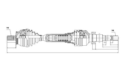 ПОЛУОСЬ ПРИВОДНАЯ VOLVO XC90 02-14 /MTM,PRAWA/