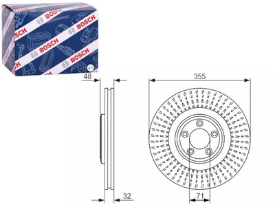 DISCOS DE FRENADO 2 PIEZAS PARTE DELANTERA VOLVO S60 II S80 II V60 I JAGUAR F-TYPE  