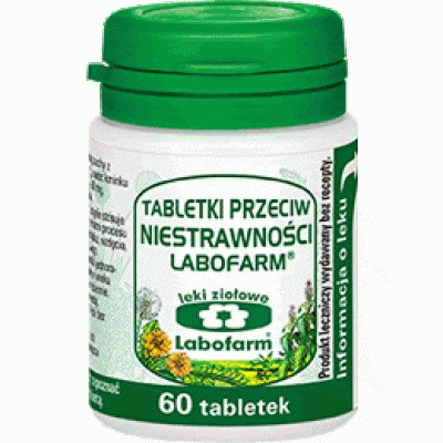 Tabletki przeciw niestrawności - 60 tabletek