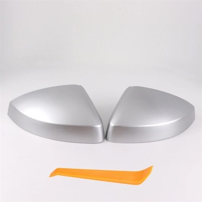 SILVER SIDE WING MIRROR CAP COVERS PARA AUDI A3 S3 8V RS3 2013 2014 2~52887  