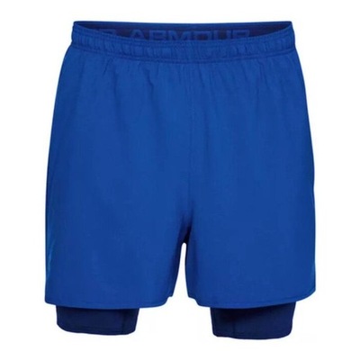 SPODENKI UNDER ARMOUR QUALIFIER 2-IN-1 SHORT MEN BLUE L