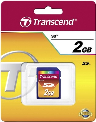 TRANSCEND 2 GB karta pamięci SD 2GB - nie SDHC