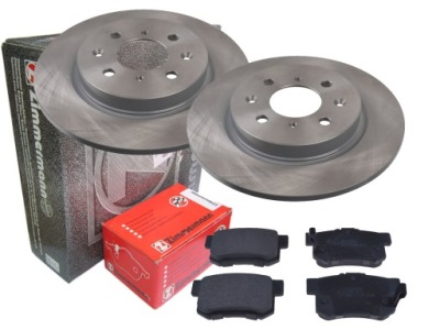 Тормозные диски тормозные колодки zimmermann задняя honda insight 260mm фото №1