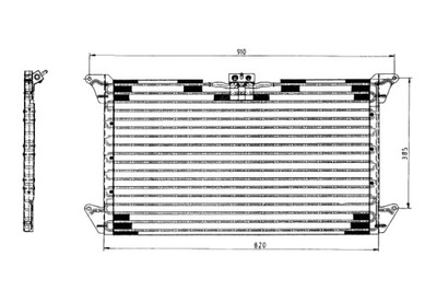 NRF КОНДЕНСАТОР КОНДИЦИОНЕРА 820X455X26 SCANIA 4 05.95-04.08