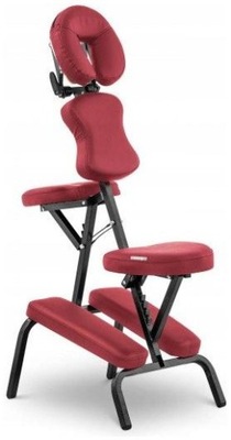 Składane krzesło do masażu - PHYSA MONTPELLIER RED - idealne do salonów