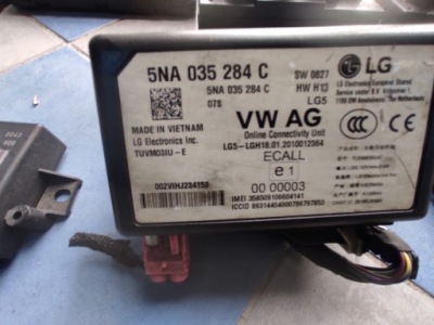 Блок керування модуль online audi оригінальний номер 5na035284c фото №1