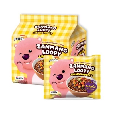 4pack Zanmang Loopy JJAJANG Noodle 4x110g Paldo