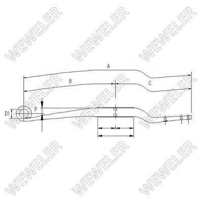 РЕССОРА WEWELER F001A037EA75, 09979700