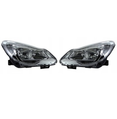 Комплект фары opel corsa d lift h1 h7 2011-2014 nowe с двигатель фото №1