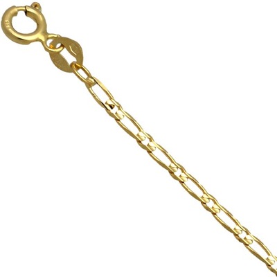 Łańcuszek złoty figaro 45cm 2.2mm złoto pr.585