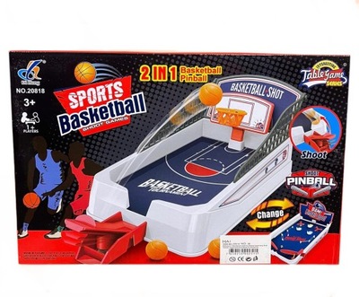 Pinball basketbal gra 2w1 koszykówka zręcznościowa