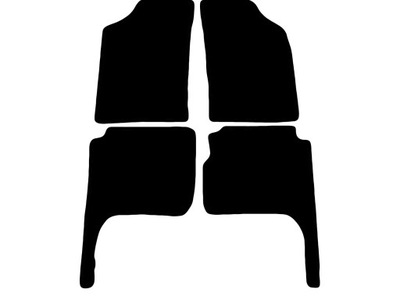 MATS BLACK FOR TOYOTA 4RUNNER III 2XKABINA, FOR  